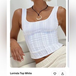 White Princess Polly Top